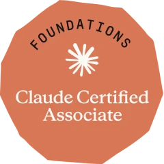 Claude Certified Associate: Foundations badge